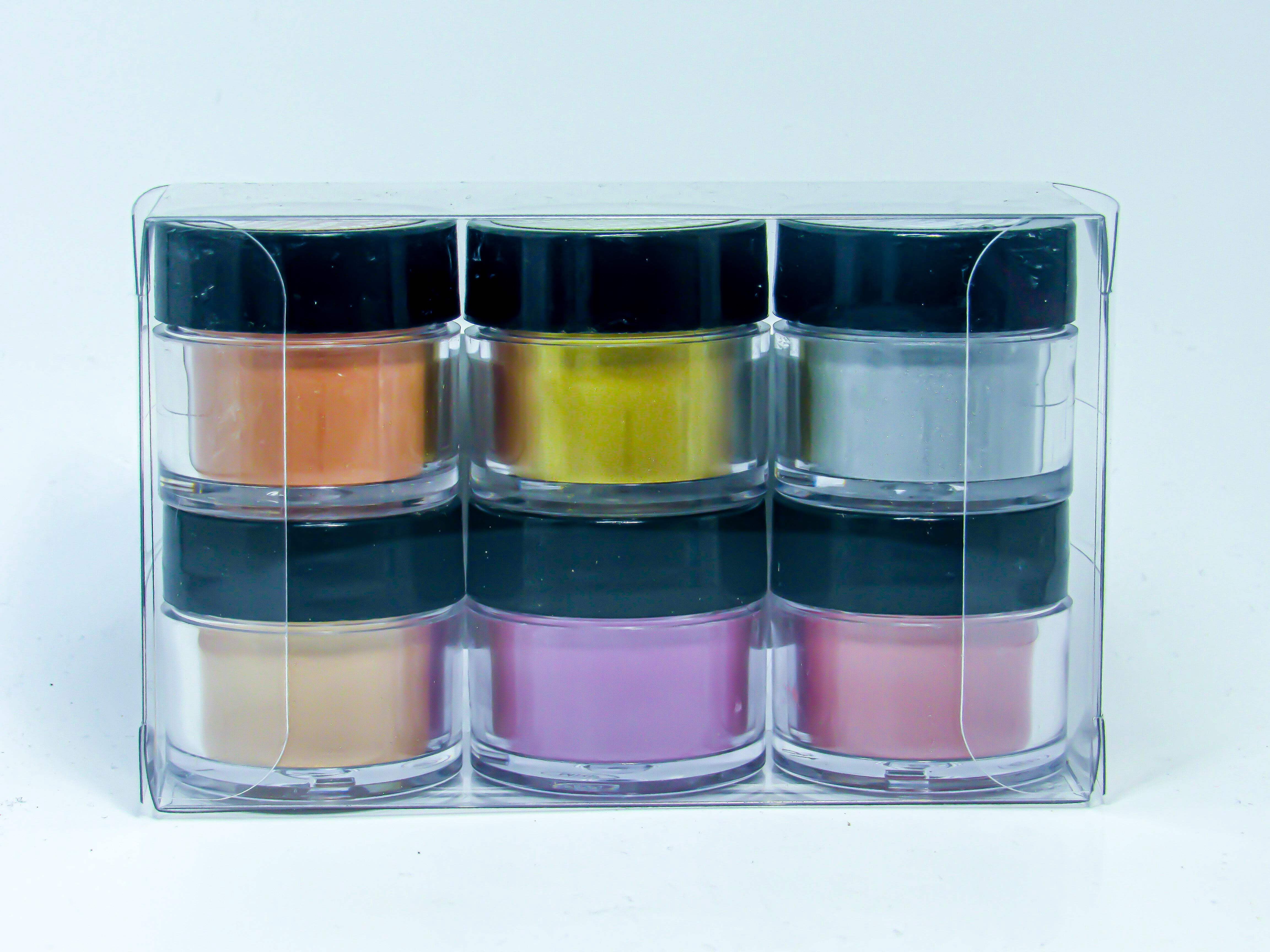 Mia Secret Metallic Nail Art Powder- 6 PCS