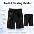 thumbnail image 2 of Women’s Ice Silk Cooling Shorts, High Waist Quick-Dry Stretch Summer Lounge Shorts, 2 of 7
