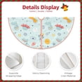 thumbnail image 4 of KLL Space With Dino Astronauts Christmas Tree Skirt 30" ,Party Decorations Farmhouse for Christmas Decorations Holiday Party, 4 of 6