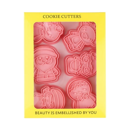 

Wozhilaka Plastic Embossing Mold Christmas Biscuits Mould 3D Stereoscopic Frosting Cookie Flipping Plastic Press Type Household Suit Baking And Pressing Mould Christmas Rollback