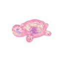 thumbnail image 3 of Pink Glitter Squishy Sea Turtle Squeeze Toy with Soft Squeeze Design, 1-Pack, Relaxation Toy for Kids, 3 of 3