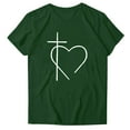 thumbnail image 3 of Njagoc3 Womens Christian Heart Print T-Shirt Crewneck Top for Church & Daily Wear (Soft Premium Cotton), 3 of 5