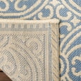 thumbnail image 4 of SAFAVIEH Beach House Rosario Geometric Indoor/Outdoor Runner Rug, Cream/Blue, 2'2" x 12', 4 of 8