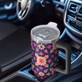 thumbnail image 6 of Modern 40oz Tumbler– Stainless Steel Insulated Tumbler with Handle and Straw, Large Capacity Travel Cup for Hot & Cold Drinks, 6 of 7