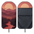 thumbnail image 6 of XYZCANDO 1 Pack Auto Seat Protector Portable Waterproof, Compatible with Car Truck Seat Van Car Seat Towel Cover(Sunset Valley), 6 of 7