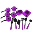 thumbnail image 2 of serony 13 Pièces / Set Simulation Plastique Batterie de Cuisine Set Jouets de Cuisine Violet, 2 of 9