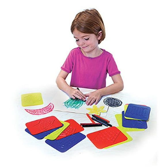 Inc. Rubbing Plates Teach Me Shapes 4 X 5-.25 16Pk