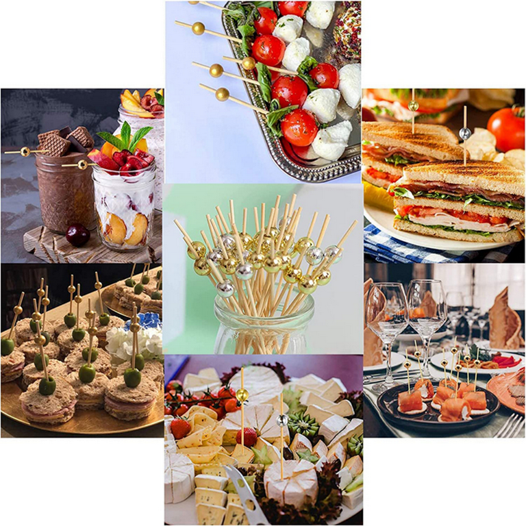300Pcs Cocktail Picks, Fancy Toothpicks for Appetizers Picks