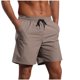 thumbnail image 2 of pstuiky Pantalones cortos para hombre, Pantalones cortos casuales de moda para hombre, de color liso, con bolsillo y cintura elástica. Pantalones cortos cargo, 2 of 5