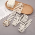 thumbnail image 2 of Women Bridal imitation pearl Belt White imitation Beaded Crystal Rhinestone Retro Waist Belt for Wedding Dress, 2 of 5