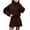 Brown, variant on Karight Womens Skirt 2 Piece Sweater Set Long Sleeve Crewneck Sweaters Pleated Mini Skirt Knit Lounge Sets