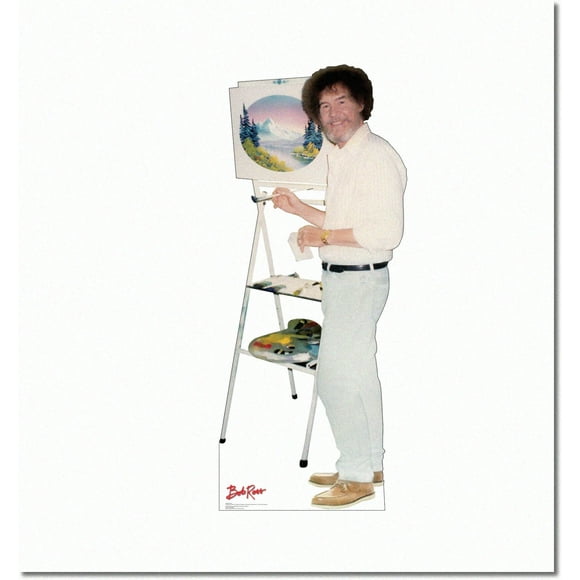 Joyful Brushstrokes : Bob Ross Standup Taille Réelle - PBS la Joie de la Peinture