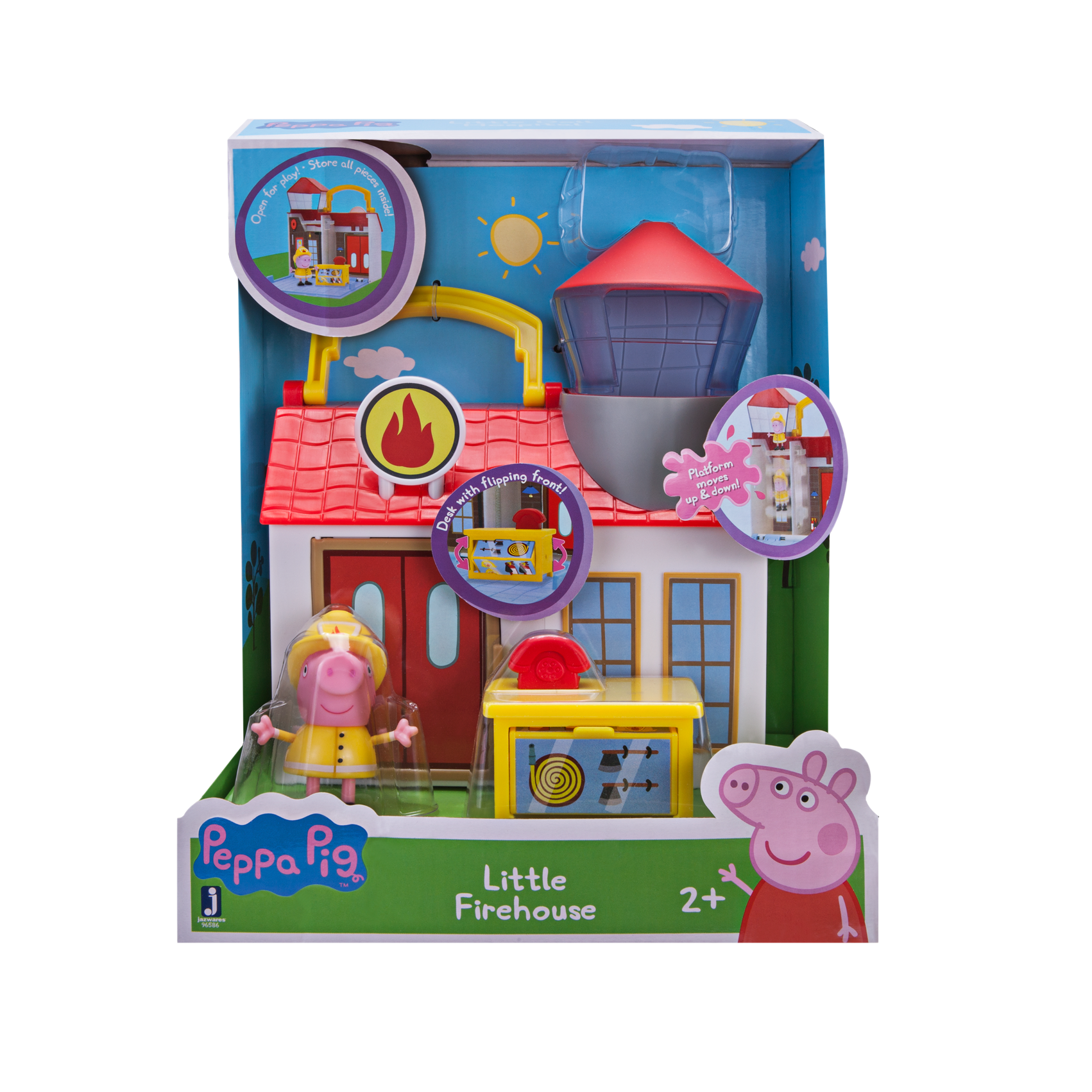 Peppa Pig Firehouse Little Places Playset Walmart Com