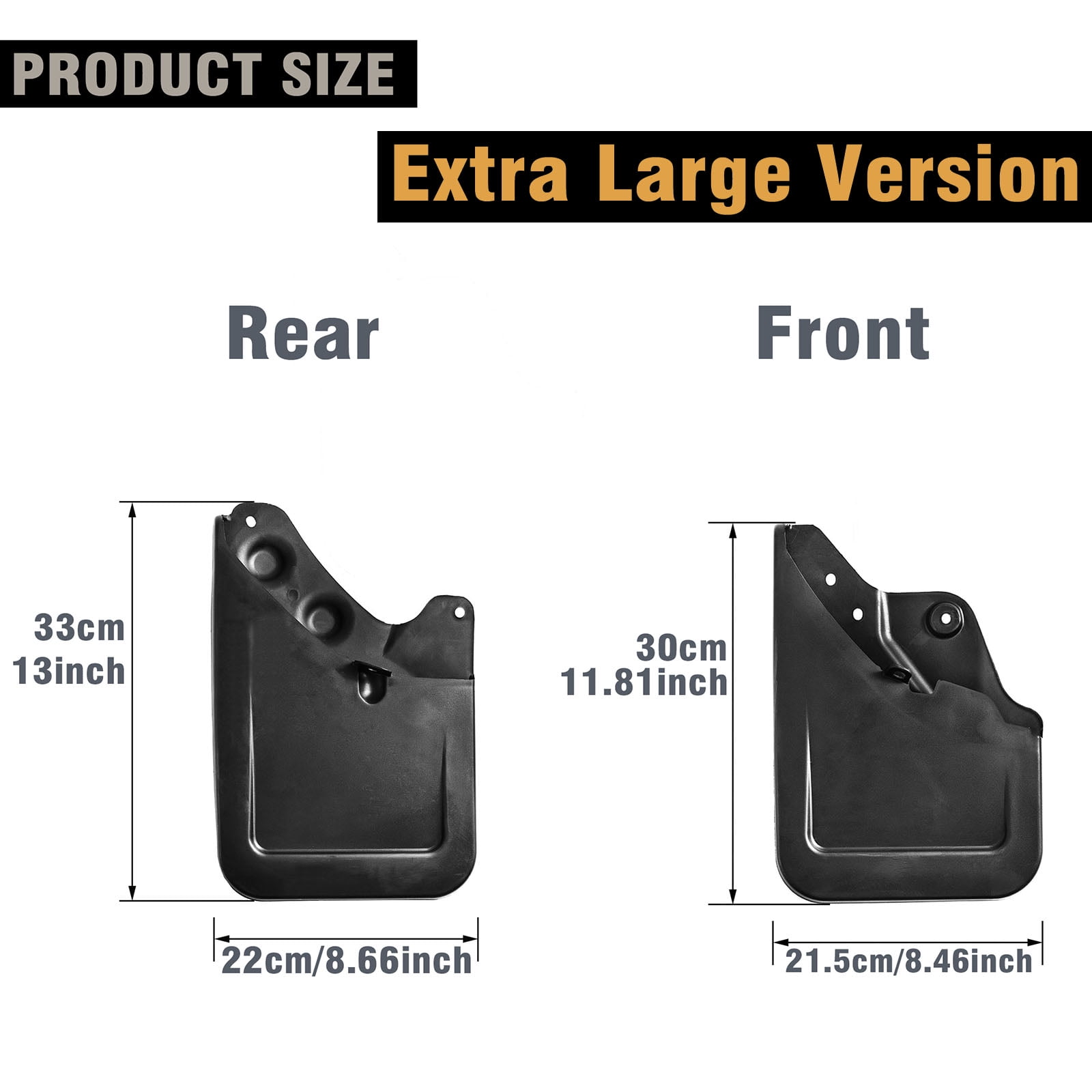 Extra Large Version 4pc Mud Flaps Splash Guards For Toyota Tacoma 2024 2025 N400