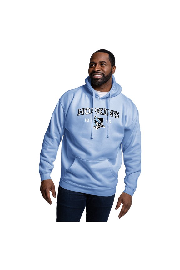 Men's League Collegiate Wear Light Blue Johns Hopkins Blue Jays Essentials 2.0 Fleece Pullover Hoodie