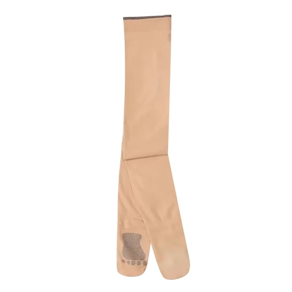 CPNG Girls Non Slip Pantyhose Spring Summer Thin Tights Anti Pilling Solid Color Knit Cotton Dance Ballet Pantyhose(Beige,8-12 Years)