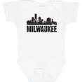 thumbnail image 3 of Inktastic Milwaukee Skyline Grunge Boys or Girls Baby Bodysuit, 3 of 5