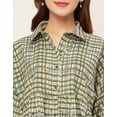 thumbnail image 5 of Moomaya Printed Cotton Shirt Top - Shirt Collar, Relaxed Fit Everyday Top, 5 of 9