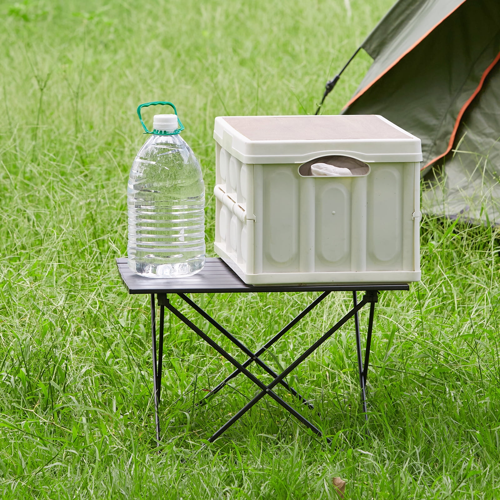 BENTISM Folding Portable Camping Table Aluminum Outdoor Picnic Table