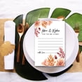 thumbnail image 3 of Koyal Wholesale Autumn Dried Florals Wedding Advice & Well Wishes Guest Book Cards for Bride and Groom, 56 Pack, 3 of 5