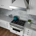 thumbnail image 2 of 48" DuraSnow Stainless Steel Range Hood with White Matte Shell (8654WM-48), 2 of 5