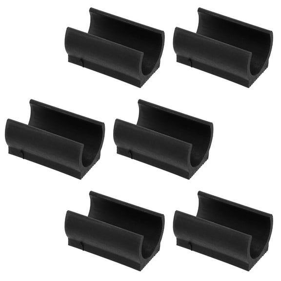 Beaupretty 25 Pcs Outdoor Furniture Leg Protectors U Shaped Black Plastic
