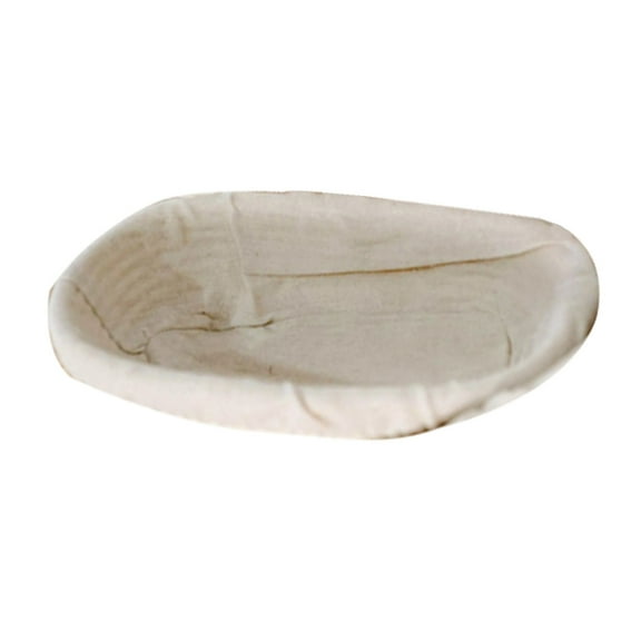 HomeLife Bread Proofing Basket Cover Food Grade Washable Cotton Flax Reusable Oval Dough Proofing Bowl Liner Baking Accessory for Home