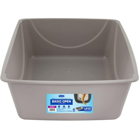UPC: 0029695221842 | Petmate Basic Cat Litter Pan  Litter Box  Jumbo  Gray
