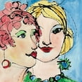 thumbnail image 2 of Burt, Jane 26x26 Gold Ornate Wood Framed with Double Matting Museum Art Print Titled - Lost in Thought, 2 of 4