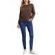 thumbnail image 2 of INSPIRE CHIC Blusas de punto de manga larga para mujer, camiseta suelta de hombros caídos, top M color café, 2 of 5