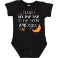 thumbnail image 3 of Inktastic I Love My Pap Pap to the Moon and Back Boys or Girls Baby Bodysuit, 3 of 5