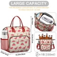 thumbnail image 5 of Red Dinosaur Silhouette Pattern Womens Lunch Box for Work,Insulated Large Lunch Bag for Tween and Teen,Loncheras Para Mujer,Leakproof Adult Lunch Bag for Work,Beach,Travel,Picnic,Camping, 5 of 7