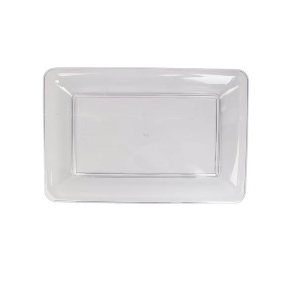 Clear Rectangular Plastic Food Tray, 18", by Way To Celebrate