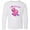 AA-White, variant on Inktastic I Love Hippos with Pink Hippo and Flowers Long Sleeve Youth T-Shirt