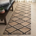 thumbnail image 2 of SAFAVIEH Natural Fiber Mike Geometric Runner Rug, Natural/Black, 2'3" x 8', 2 of 7
