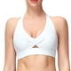 thumbnail image 1 of Ropa interior deportiva para mujer Fitness Cross Back Pad entrenamiento Yoga ropa interior Top - blanco, 1 of 6