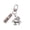 B, variant on Portable Lucky Charm Keychain Compact Size Keyrings Pendant for Keys Bags Backpacks Ideal Gifts Special Occasions