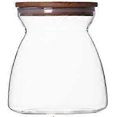 thumbnail image 1 of Air Tight Storage Jar, Glass Storage Tank with a Natural Bamboo LidBPA-Free Eco-Friendly Container Natural Bamboo 700ML, 1 of 4