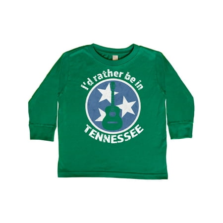 

Inktastic I d Rather Be In Tennessee Gift Toddler Boy or Toddler Girl Long Sleeve T-Shirt