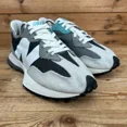 thumbnail image 3 of New Balance 327 Trainers Mens Size UK 8 Grey White Teal Suede Casual Shoes NB, 3 of 6