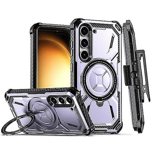 Funda magnética Magsafe con clip trasero para Samsung Galaxy S23 5g Armor Series (roja)