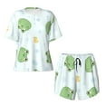 thumbnail image 4 of Lsque Kawaii Frogs Women's Short-Sleeved Pajama Set - 2 Piece Soft and Lightweight Sleepwear Set-4X-Large, 4 of 9