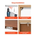 thumbnail image 6 of KFFKFF Sliding Pocket Door Hardware Track Kit, 56.73" Track with Soft Close Mechanism for Quiet and Smooth Operation, Simple Installation, Compatible with 1" to 1 3/4" Thick and 30" Wide Single Doors, 6 of 9