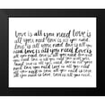 thumbnail image 2 of Popp, Grace 18x15 Black Modern Framed Museum Art Print Titled - Writing with Love I, 2 of 5
