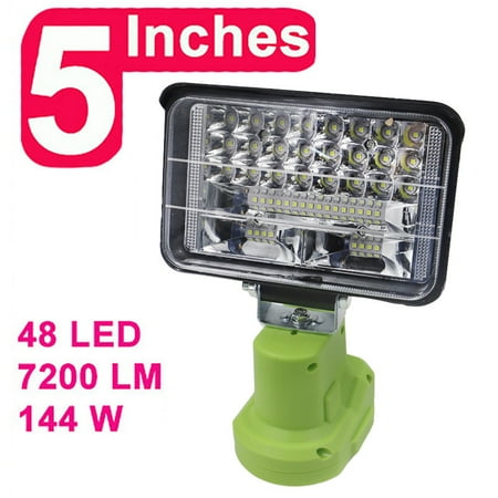 

RANMEI LED Alarm Work Light Torch Electric Torch Spotlight Car Light for RYOBI14.4V 18V