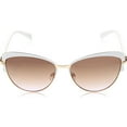 thumbnail image 2 of Nanette Lepore Women's NN124 Vintage Metal UV400 Protective Cat Eye Fashion Sunglasses, 57mm, 2 of 4