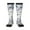 3 Black, variant on Indigo Tie Dye Pattern Women’s Knee High Crew Socks,Trouser Socks Comfortable, Breathable, Moisture-Wicking and Soft