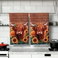 thumbnail image 6 of Highland Cow with Flowers Hand Towels, Absorbent Kitchen Towels Dish Towel for Home Bathroom Gym Hotel Holiday Decor,17.7x27.5 inch, 6 of 6