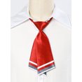 thumbnail image 2 of Allegra K Women's Pre-tied Bowtie Uniform Necktie Adjustable Strap Striped Tie, 2 of 6