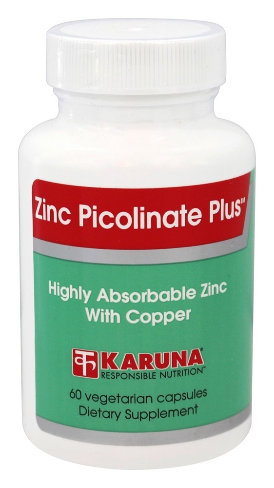 Karuna Nutrition Zinc Picolinate Plus 60 Vegetarian Capsules